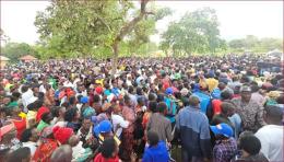 Kasipul constituents in a political rally.
